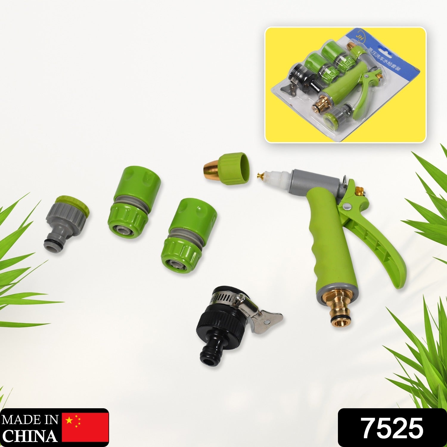 7525 Water Spray Nozzle, Hose Sprayer, High Pressure Long Range Zinc Alloy Rotatable for Gardening Spray Adjustable High Pressure Car Washer Washing Water Spray Gun DeoDap 7525 Water Spray Nozzle, Hose Sprayer, High Pressure Long Range Zinc Alloy Rotatable for Gardening Spray Adjustable High Pressure Car Washer Washing Water Spray Gun DeoDap